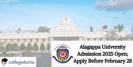 Alagappa University Admission 2025 Open